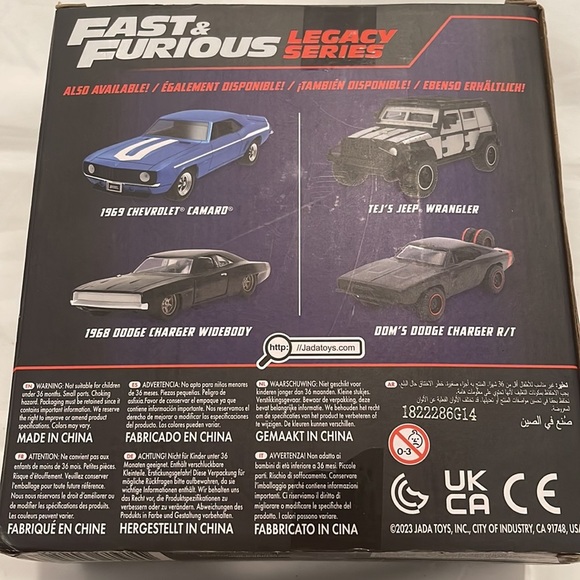 Jada Fast & Furious Legacy Series Tej’s Jeep Wrangler & Dom’s Dodge Charger R/T - Picture 5 of 6